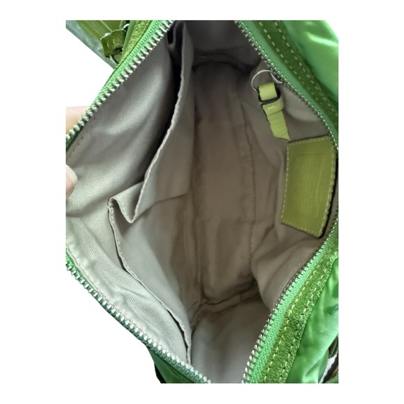 Coach Green and Brown Shoulder Bag with Adjustable Strap - Picture 9 of 16